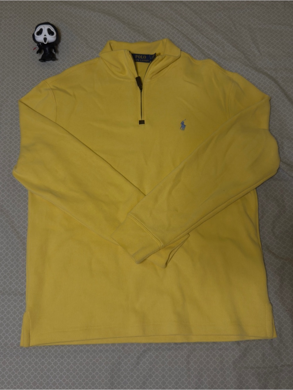 Polo by Ralph Lauren Yellow Quarter-Zip Polo Sweatshirt